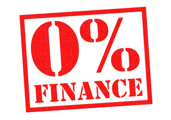 0 Percent FINANCE Rubber Stamp — Stock Photo, Image