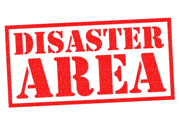 DISASTER AREA Rubber Stamp — Stock Photo, Image