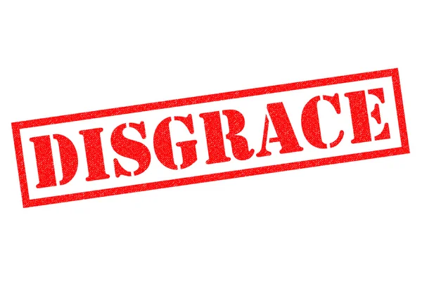 DISGRACE Rubber Stamp — Stock Photo, Image