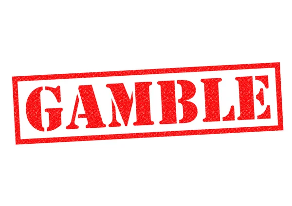 Carimbo de borracha GAMBLE — Fotografia de Stock