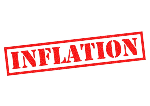 Inflationen gummistämpel — Stockfoto