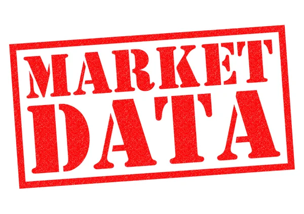 MARKET DATA Rubber Stamp — Stock Photo, Image