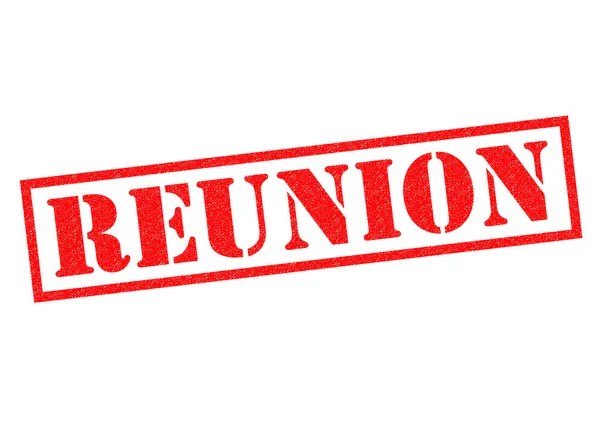 REUNION Rubber Stamp — Stock Photo, Image