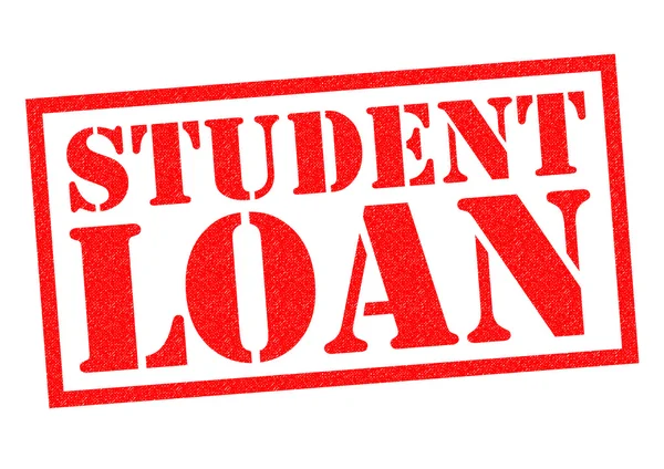 Selo de borracha STUDENT LOAN — Fotografia de Stock