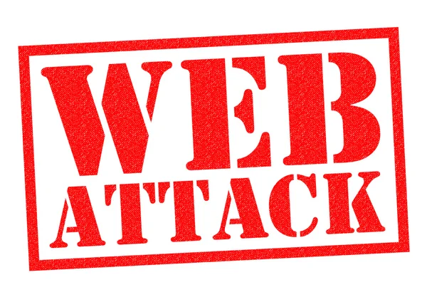 WEB ATTACK Rubber Stamp — Stock Photo, Image