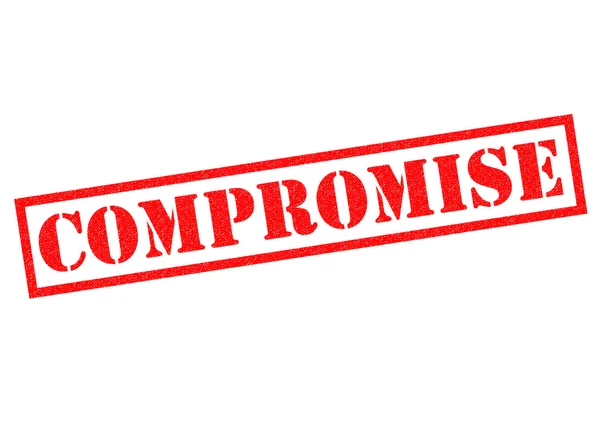 Compromis Rubberstempel — Stockfoto