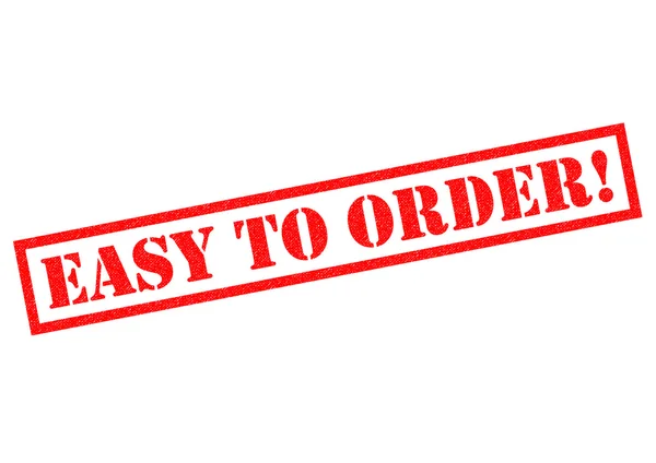 EASY TO ORDER! Rubber Stamp — Stock Photo, Image