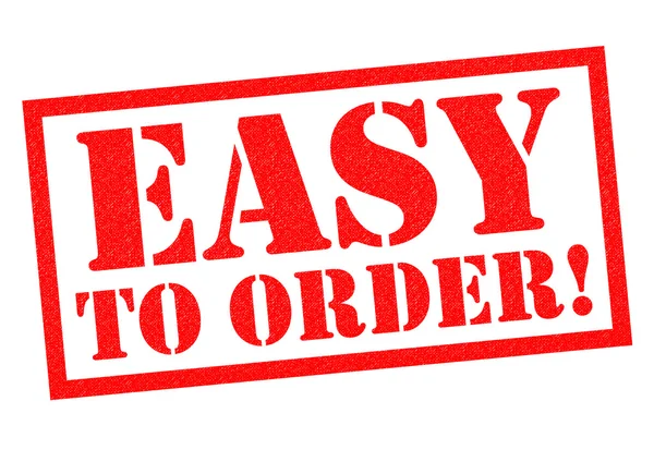 EASY TO ORDER! Rubber Stamp — Stock Photo, Image