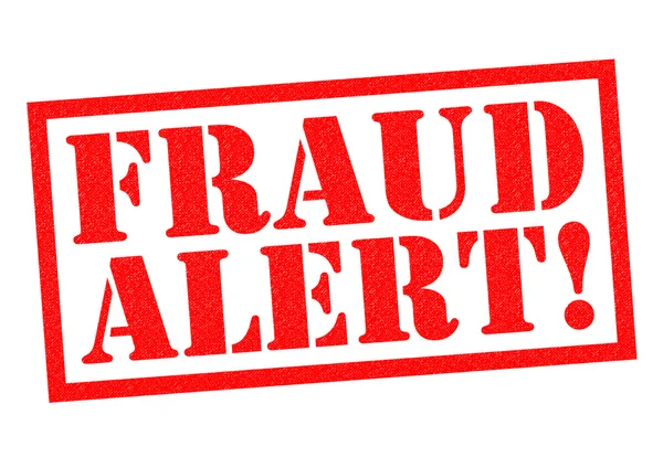 FRAUD ALERT! Rubber Stamp — Stock Photo, Image