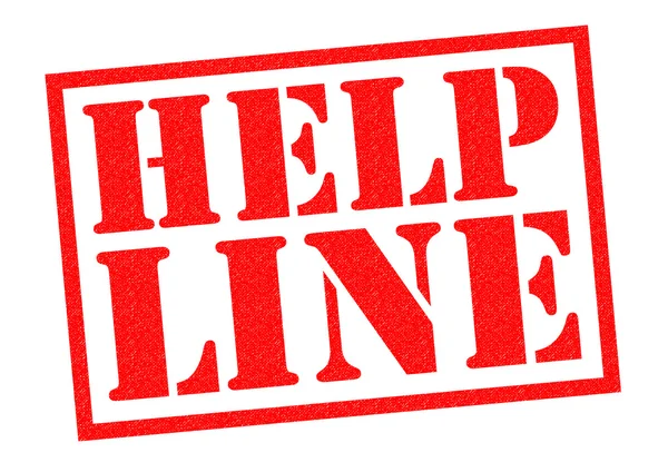 Help Line razítko — Stock fotografie