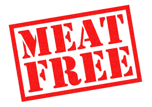 MEAT FREE Rubber Stamp — Stock Photo, Image
