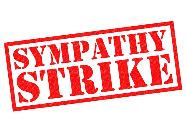 SYMPATHY STRIKE Rubber Stamp — Stock Photo, Image