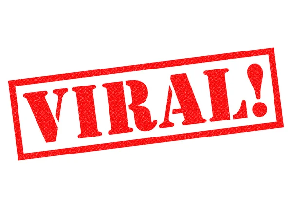 VIRAL! Timbro di gomma — Foto Stock