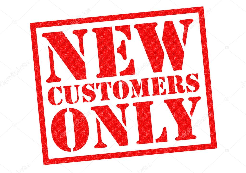 NEW CUSTOMERS ONLY Rubber Stamp