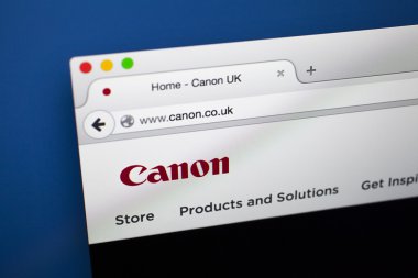 Canon Web sitesi ana sayfa