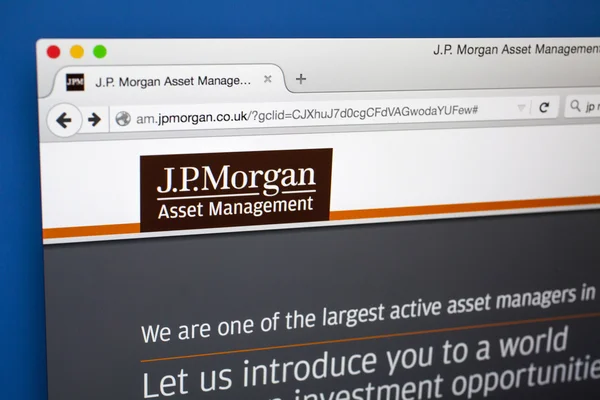 J. P. Morgan Website — Stock Photo, Image