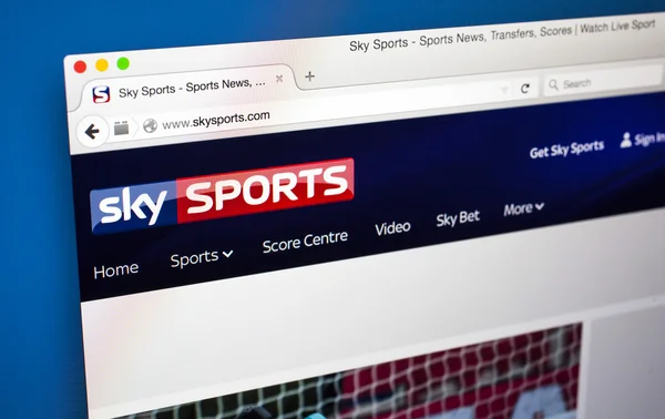 Sky Sports Website — Stock Photo, Image