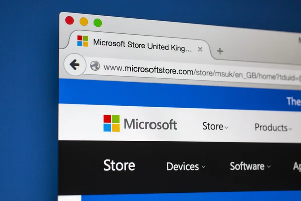 Site oficial da Microsoft — Fotografia de Stock