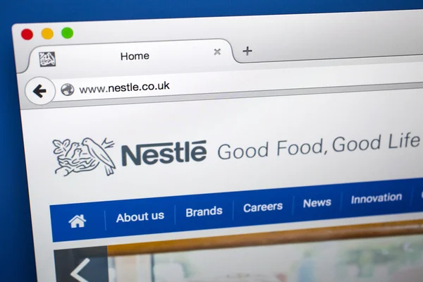 Sitio web oficial de Nestlé — Foto de Stock