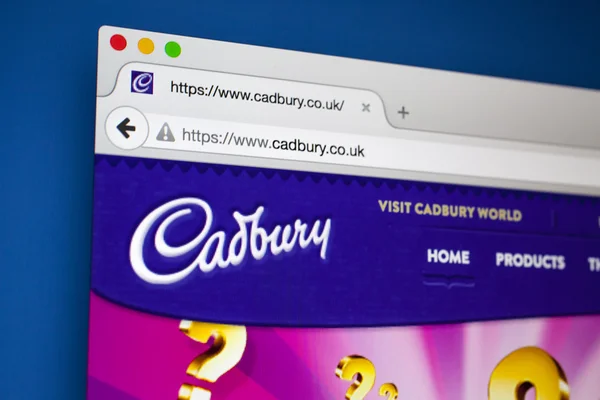 Cadbury official Website — ストック写真