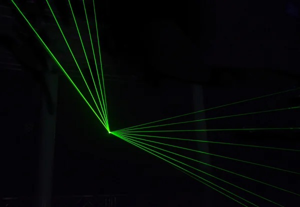 Laser zielony życie — Zdjęcie stockowe