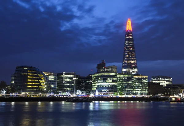 伦敦城市景观的黄昏 — 图库照片