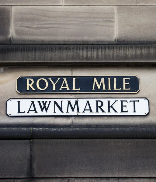 Royal mile w Edynburgu — Zdjęcie stockowe