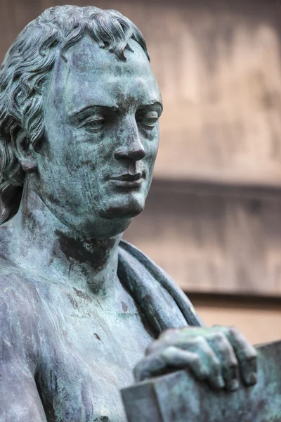 David Hume statua w Edynburgu — Zdjęcie stockowe