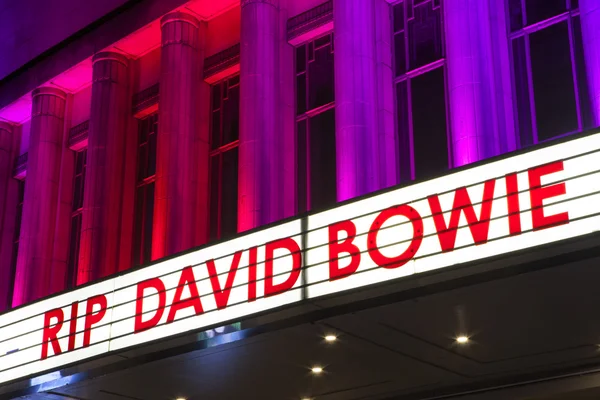 RIP David Bowie no Hammersmith Apollo — Fotografia de Stock