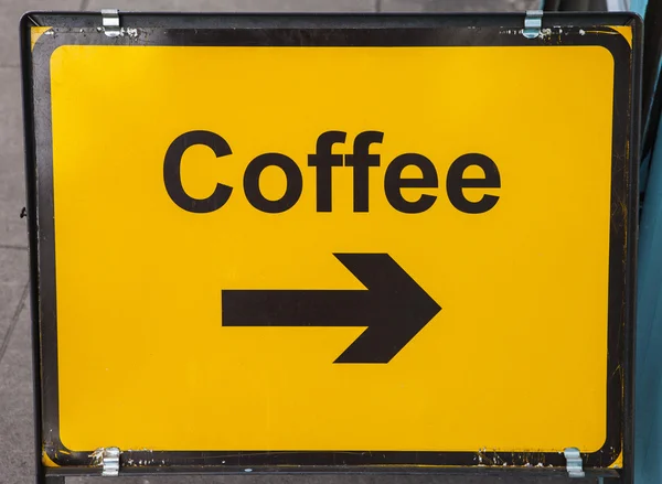 Gire a la derecha para café — Foto de Stock
