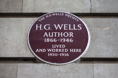 HG Wells plak Londra'da