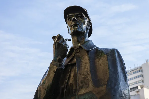 Sherlock Holmes staty i London — Stockfoto