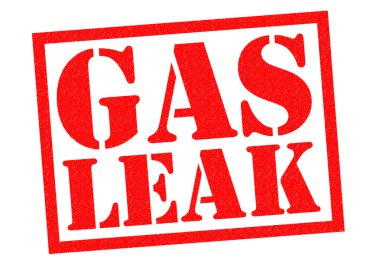 GAS LEAK Rubber Stamp clipart