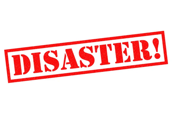 DISASTER! Rubber Stamp — Stock Photo, Image