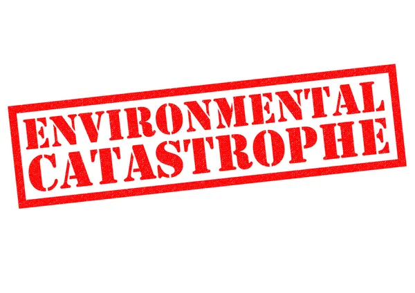 ENVIRONMENTAL CATASTROPHE Rubber Stamp — Stock Photo, Image