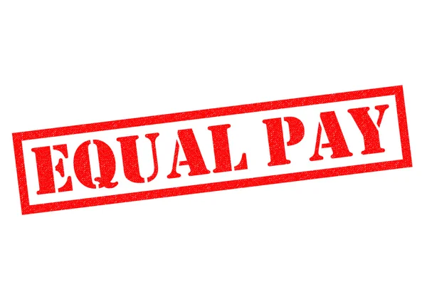EQUAL PAY Timbro di gomma — Foto Stock