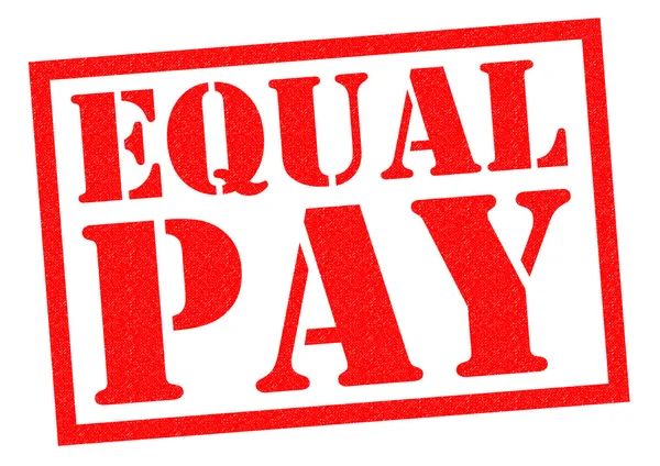 EQUAL PAY Timbro di gomma — Foto Stock