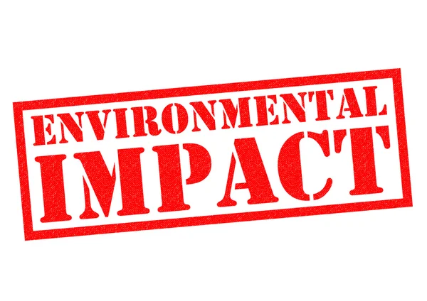 ENVIRONMENTAL IMPACT Rubber Stamp — Stock Photo, Image