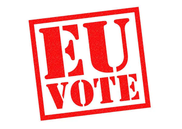 Carimbo de borracha UE VOTE — Fotografia de Stock