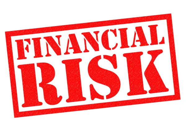 FINANCIAL RISK Rubber Stamp — Stock Photo, Image