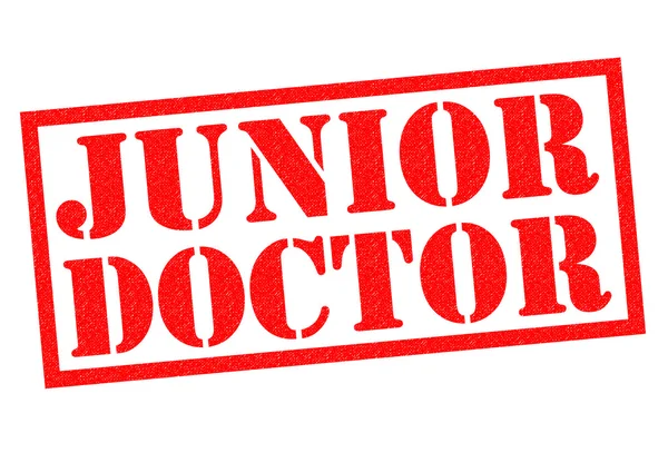 JUNIOR DOCTOR Rubber Stamp — Stock Photo, Image