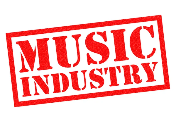 MUSIC INDUSTRY Rubber Stamp — Stock Photo, Image