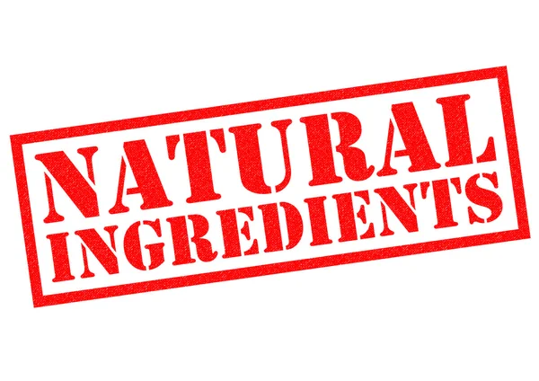 Natuurlijke ingrediënten Rubberstempel — Stockfoto