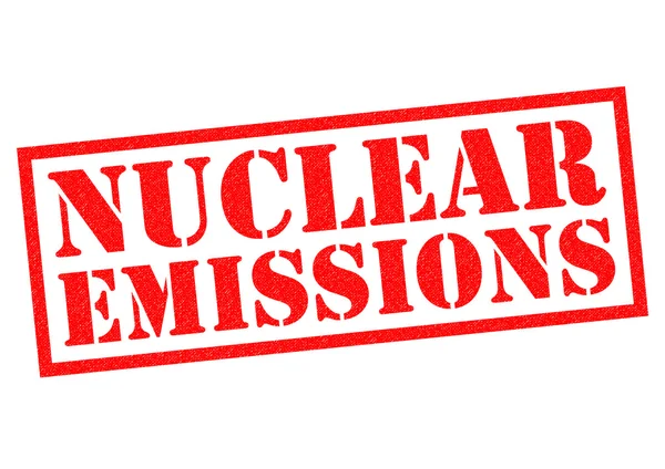 NUCLEAR EMISSIONS Rubber Stamp — Stock Photo, Image