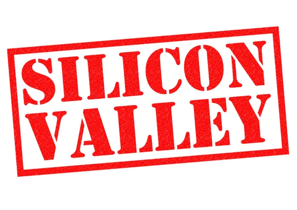 SILICON VALLEY Sello de goma — Foto de Stock