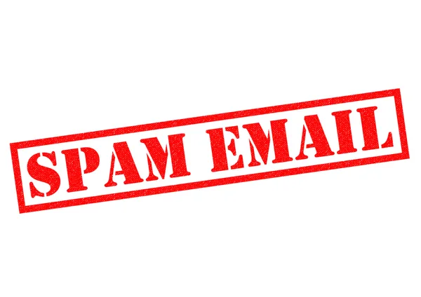 Штамп спам электронной почты — стоковое фото