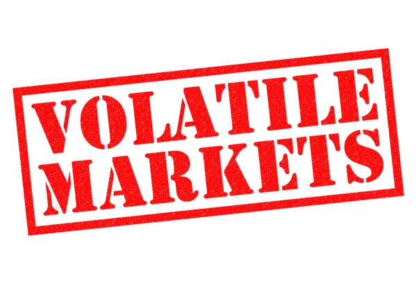 VOLATILE MARKETS Rubber Stamp — Stock Photo, Image