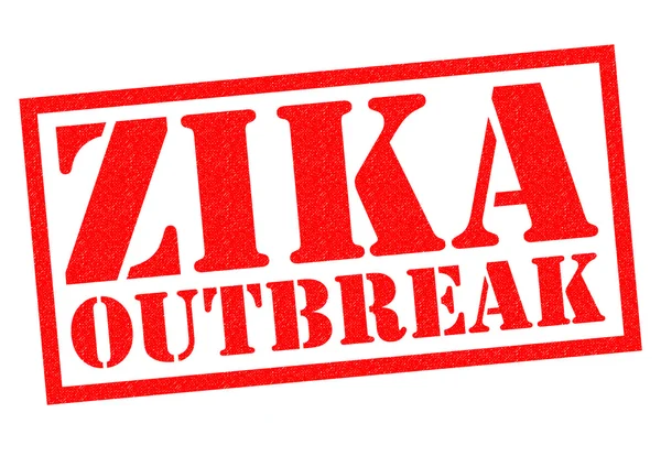 Timbro di gomma ZIKA OUTBREAK — Foto Stock