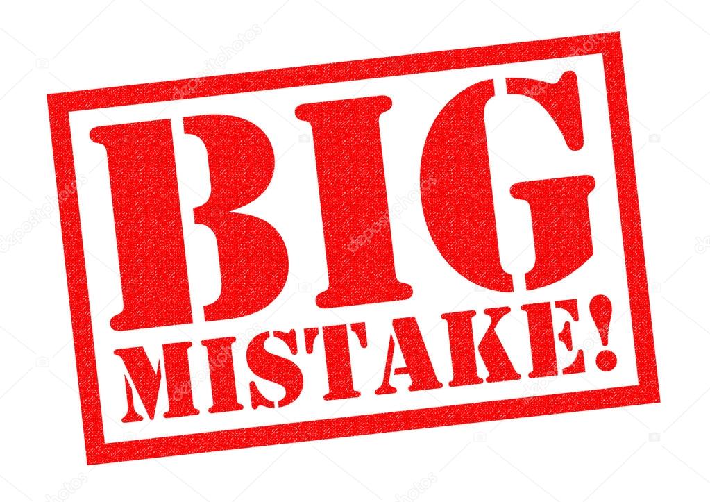 BIG MISTAKE! Rubber Stamp