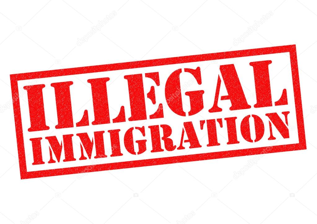 ILLEGAL IMMIGRATION Rubber Stamp